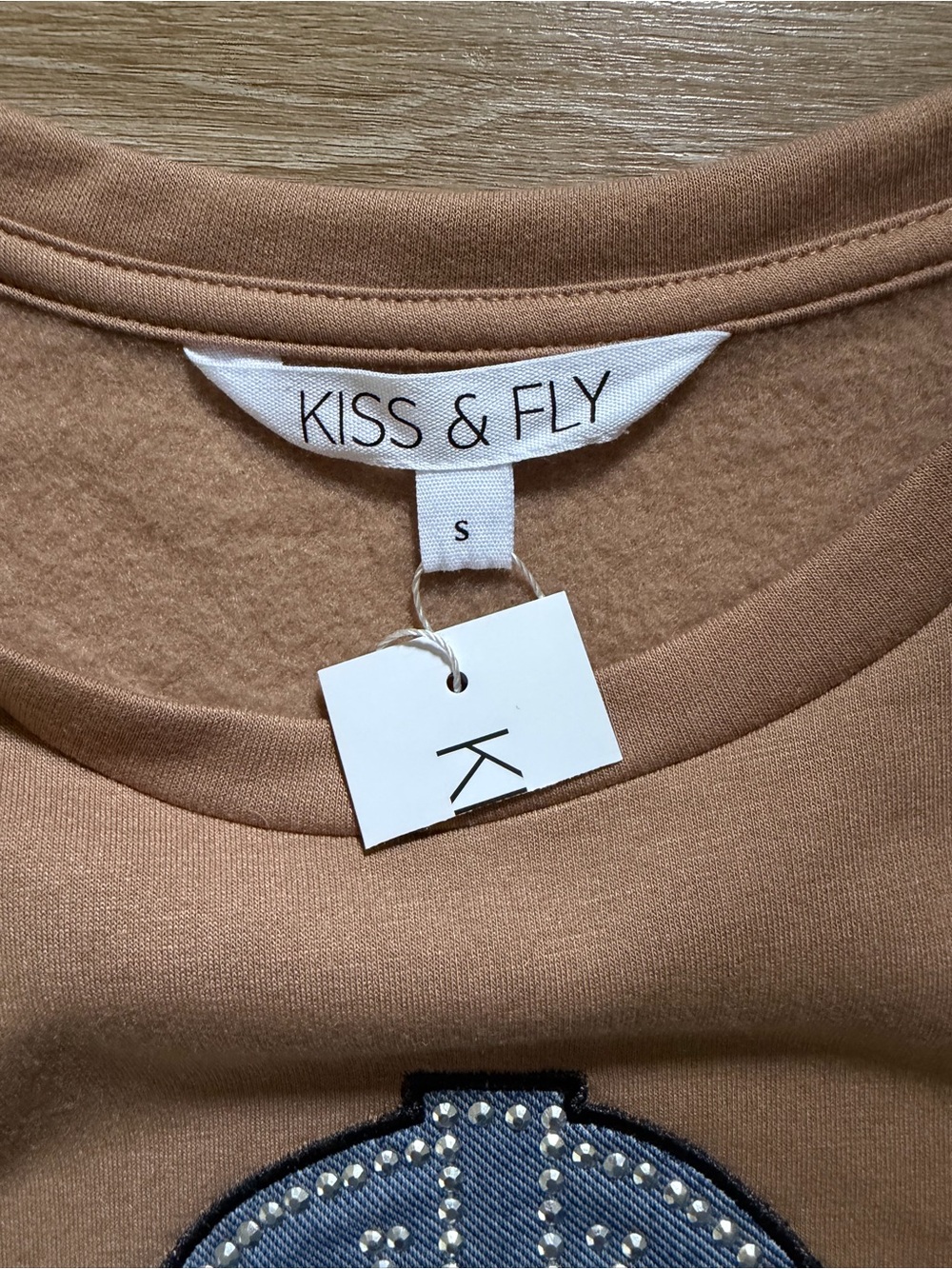 KISS & FLY Denim Boot Sweatshirt NWT - Picture 5 of 6